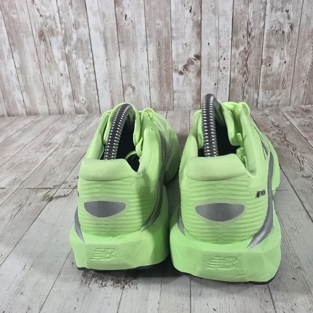 New Balance FuelCell Rebel v4 Neon Lime Green Silver‎ Run Shoes WFCXLZ5 Mens 8